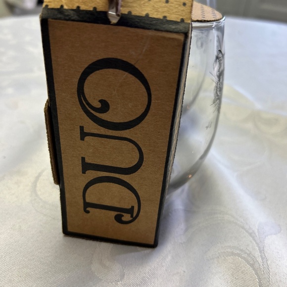 CAT GLASSES. MAD MEN. LOL.   RETRO CATS.  Stemless Clear Glass21oz USA MADE - Picture 6 of 6